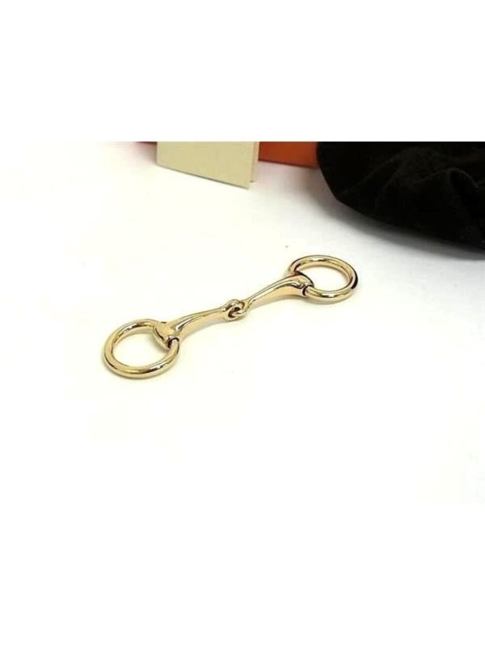 Hermes Mold Scarf Ring Twilly Closure Gold